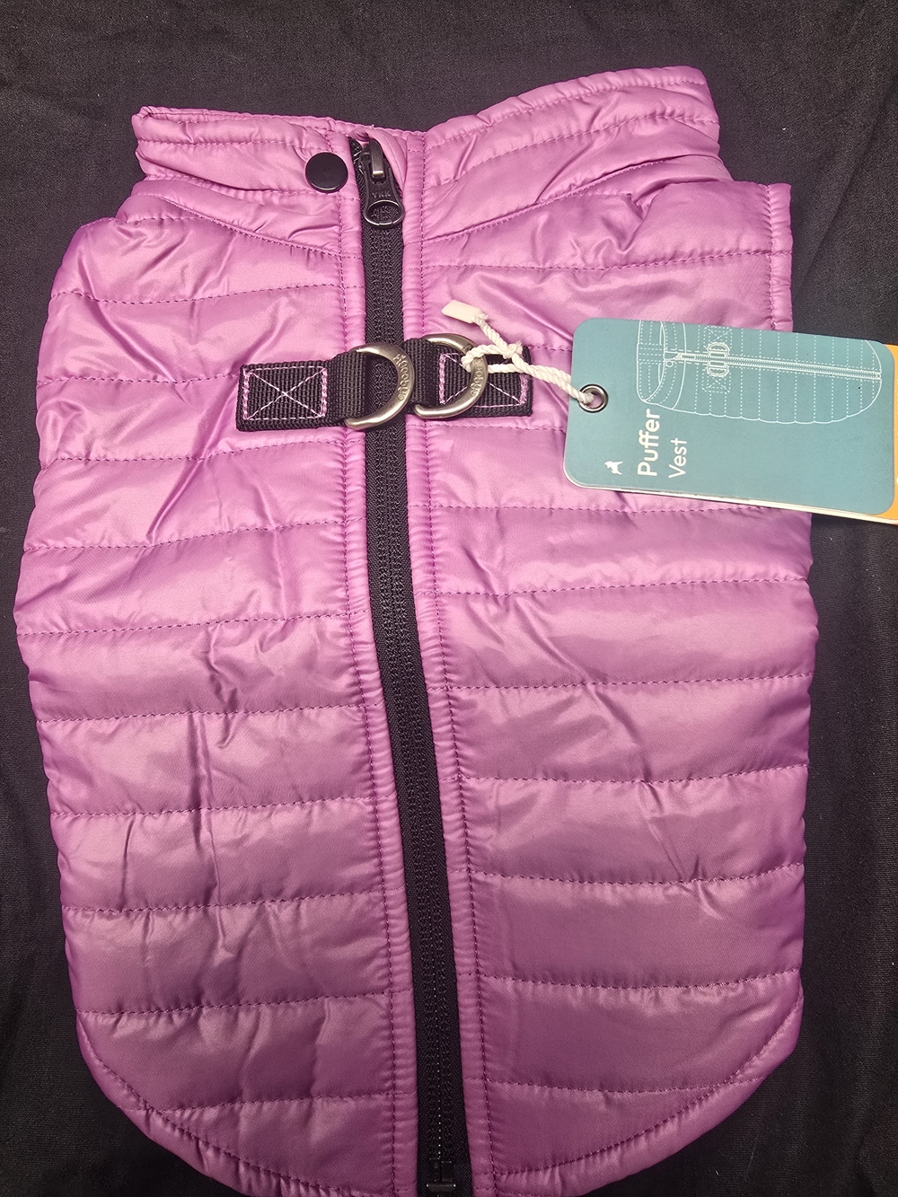 Gooby Puffer Dog Vest 2025 – Purple, Medium